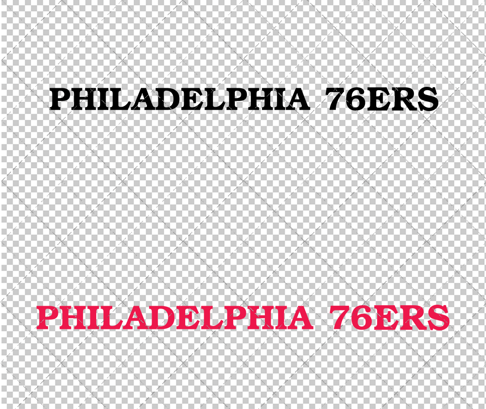 Philadelphia 76ers Wordmark 2015 002, Svg, Dxf, Eps, Png - SvgShopArt