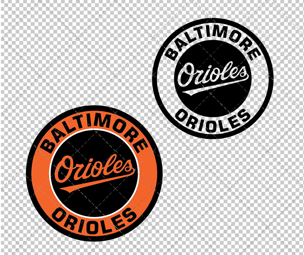 Baltimore Orioles Circle 2009, Svg, Dxf, Eps, Png - SvgShopArt