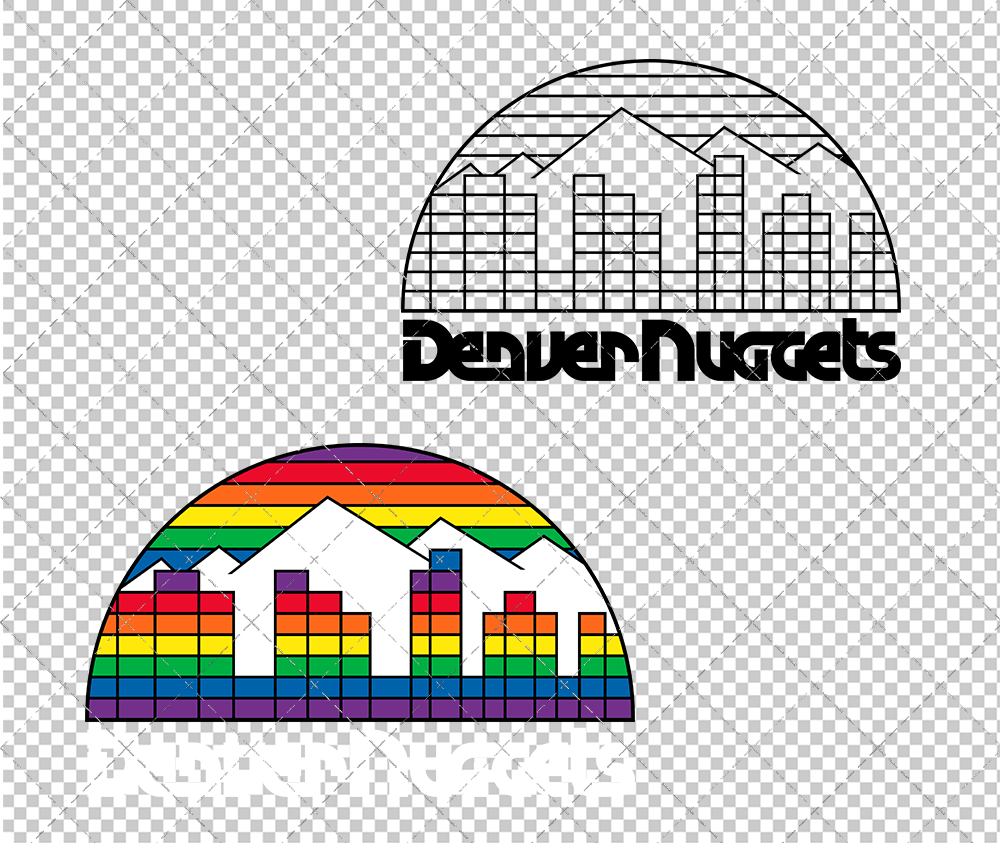 Denver Nuggets Secondary 1981, Svg, Dxf, Eps, Png - SvgShopArt