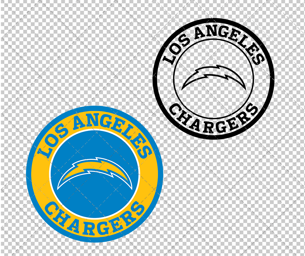 Los Angeles Chargers Circle 2020, Svg, Dxf, Eps, Png - SvgShopArt