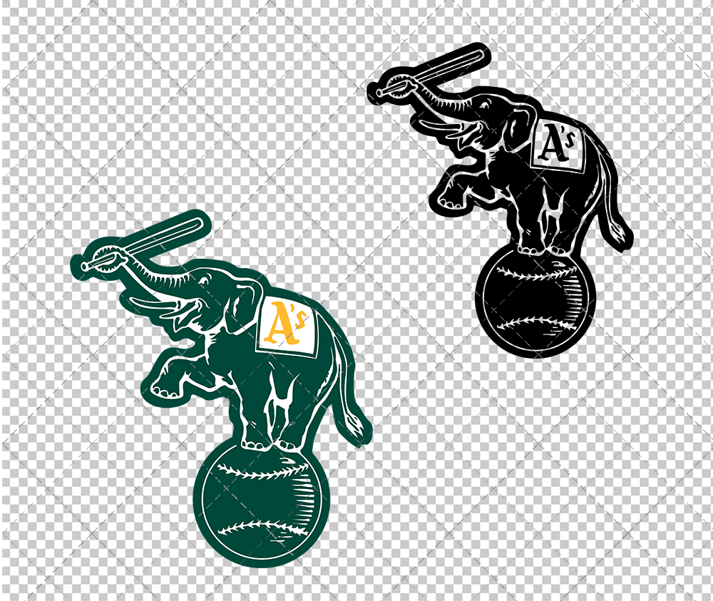 Oakland Athletics Alternate 1995, Svg, Dxf, Eps, Png - SvgShopArt
