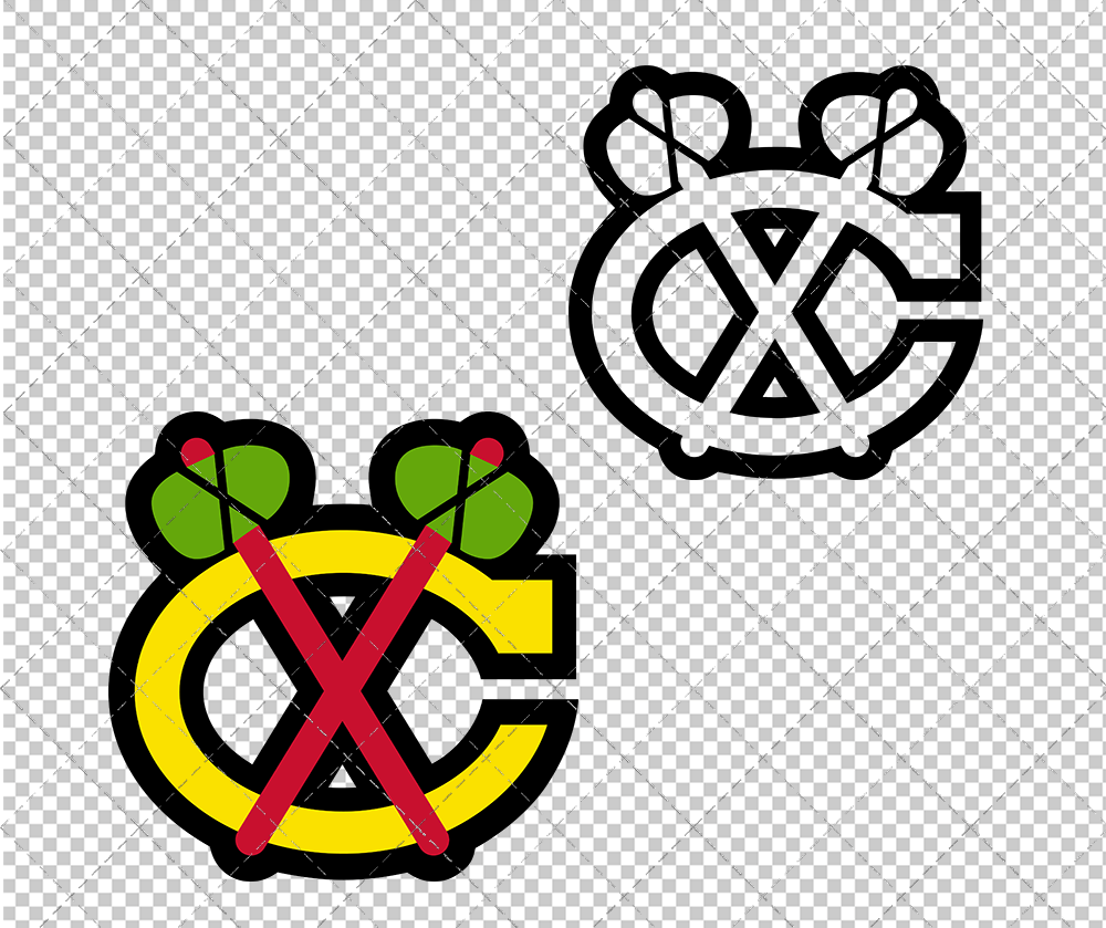 Chicago Blackhawks Alternate 1964, Svg, Dxf, Eps, Png - SvgShopArt