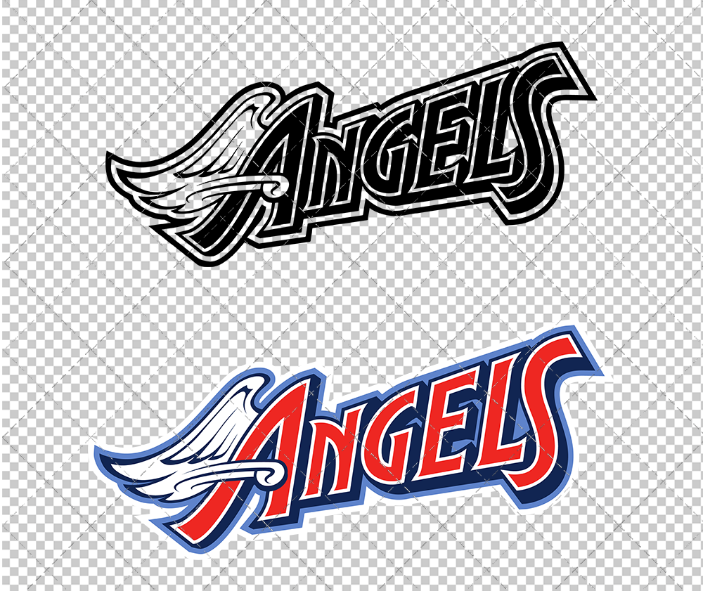 Los Angeles Angels Wordmark 1997, Svg, Dxf, Eps, Png - SvgShopArt