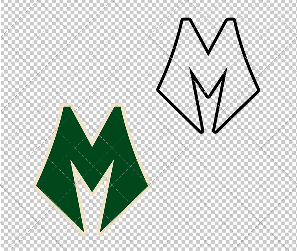 Milwaukee Bucks Concept 2015 003, Svg, Dxf, Eps, Png - SvgShopArt