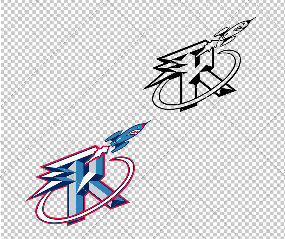 Houston Rockets Alternate 1995, Svg, Dxf, Eps, Png - SvgShopArt