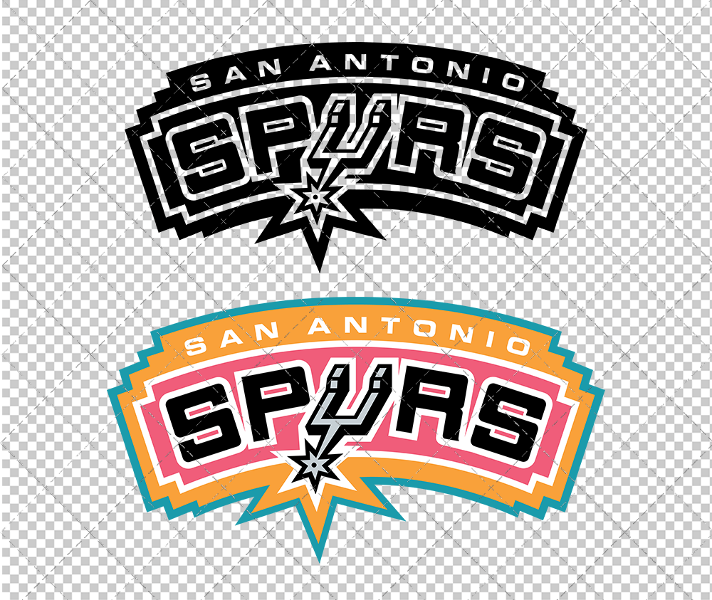 San Antonio Spurs Concept 2002 002, Svg, Dxf, Eps, Png - SvgShopArt