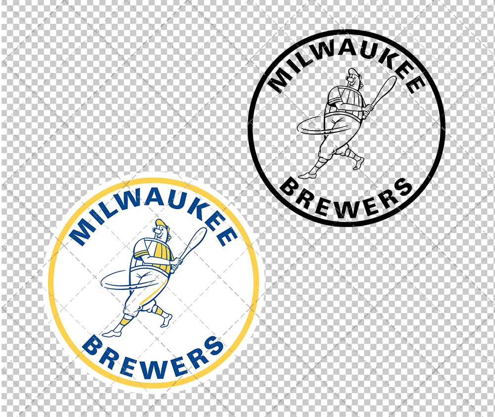 Milwaukee Brewers 1970, Svg, Dxf, Eps, Png - SvgShopArt