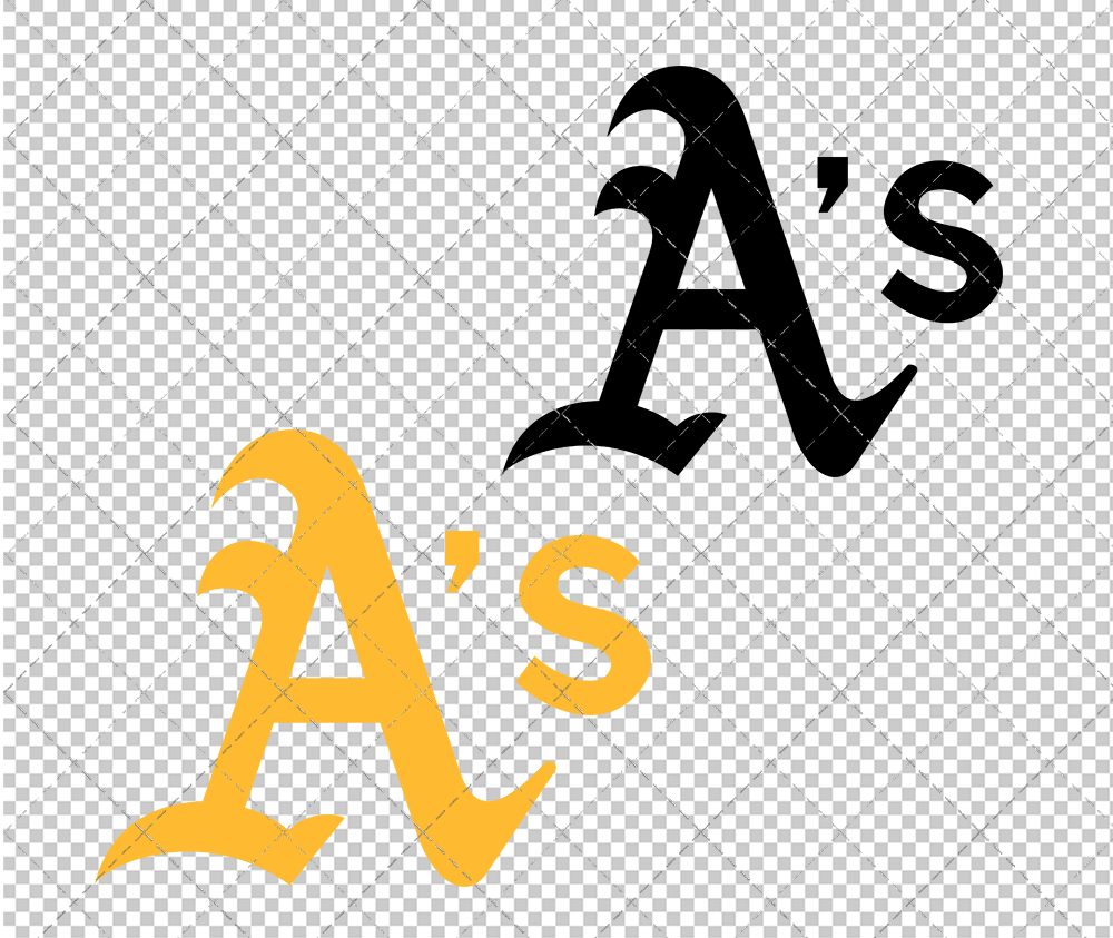 Oakland Athletics Cap 1994, Svg, Dxf, Eps, Png - SvgShopArt
