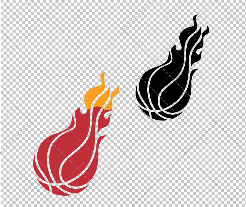 Miami Heat Alternate 2000, Svg, Dxf, Eps, Png - SvgShopArt