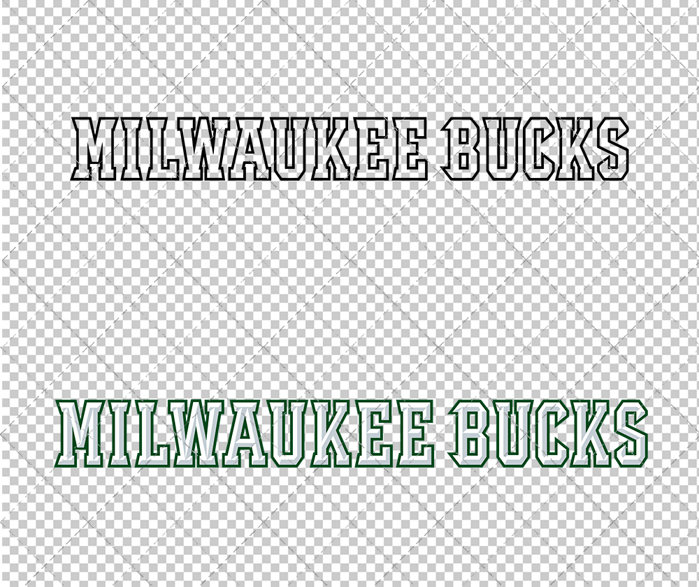 Milwaukee Bucks Wordmark 2006, Svg, Dxf, Eps, Png - SvgShopArt
