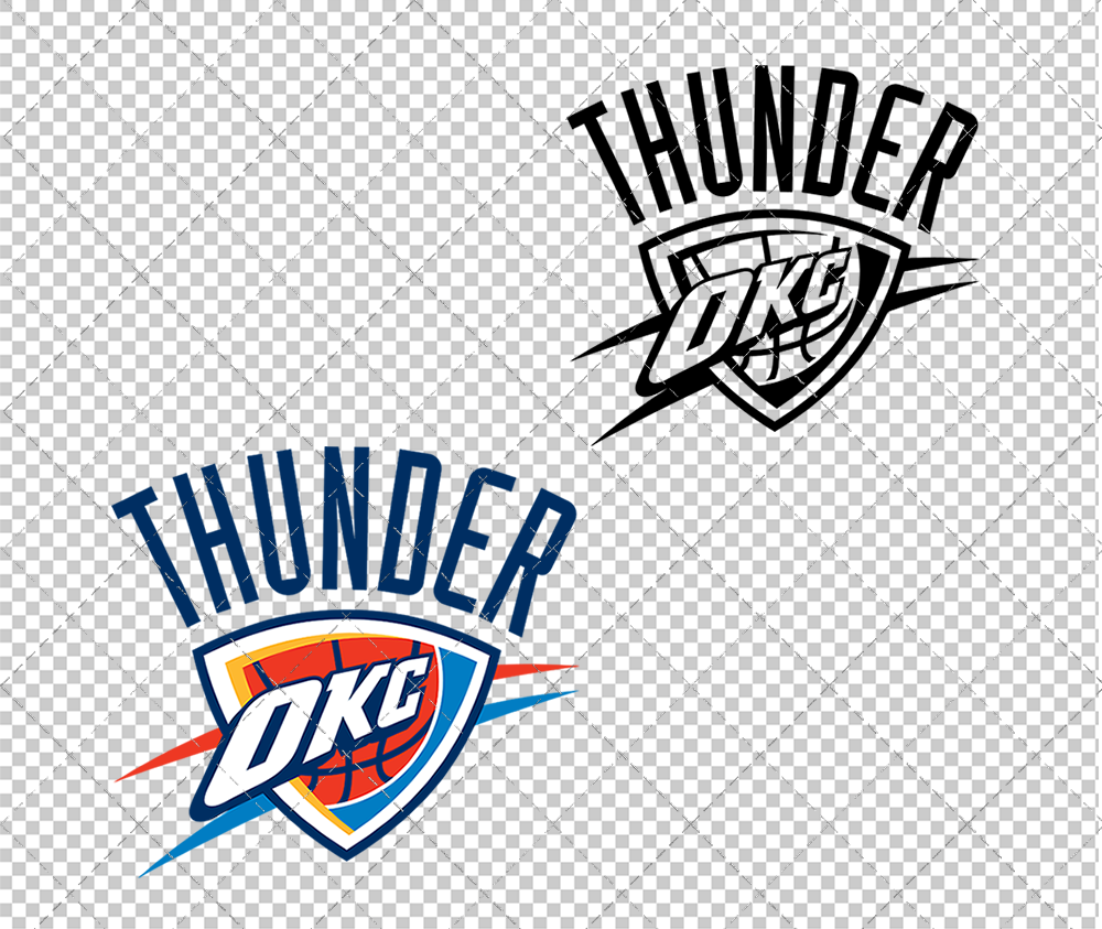 Oklahoma City Thunder 2008, Svg, Dxf, Eps, Png - SvgShopArt