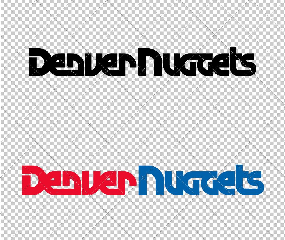 Denver Nuggets Wordmark 1975, Svg, Dxf, Eps, Png - SvgShopArt