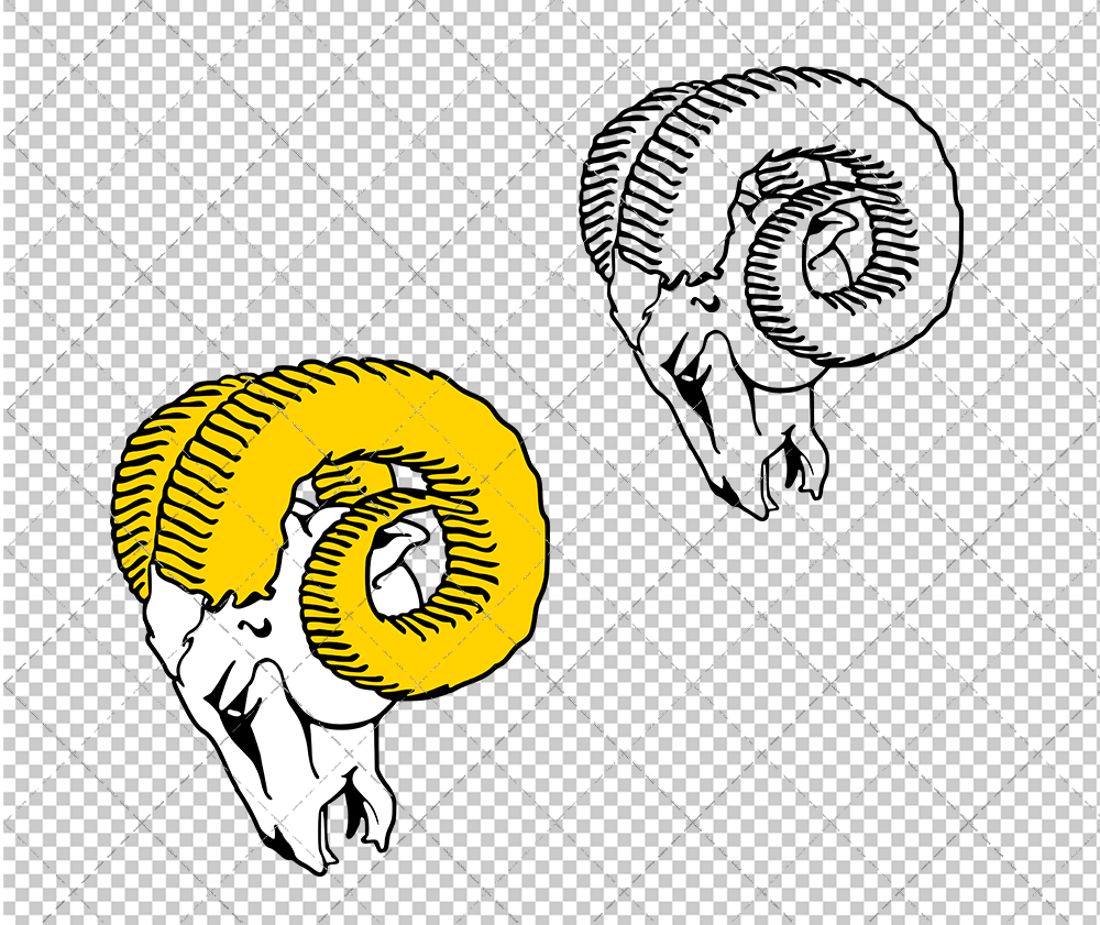 Los Angeles Rams 1948, Svg, Dxf, Eps, Png - SvgShopArt