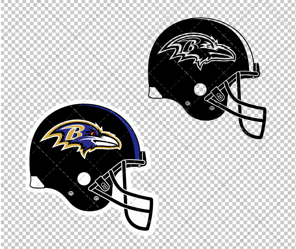 black and white football raven helmet Baltimore Ravens Helmet 1999, Svg, Dxf, Eps, Png