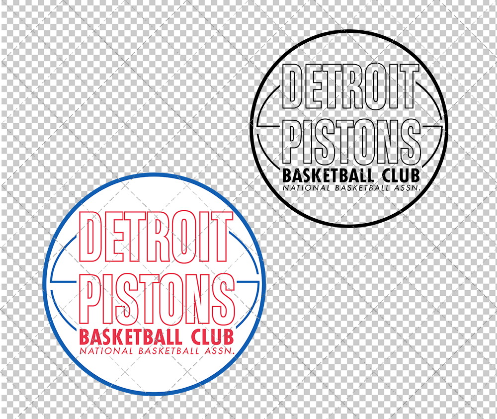 Detroit Pistons 1957, Svg, Dxf, Eps, Png - SvgShopArt