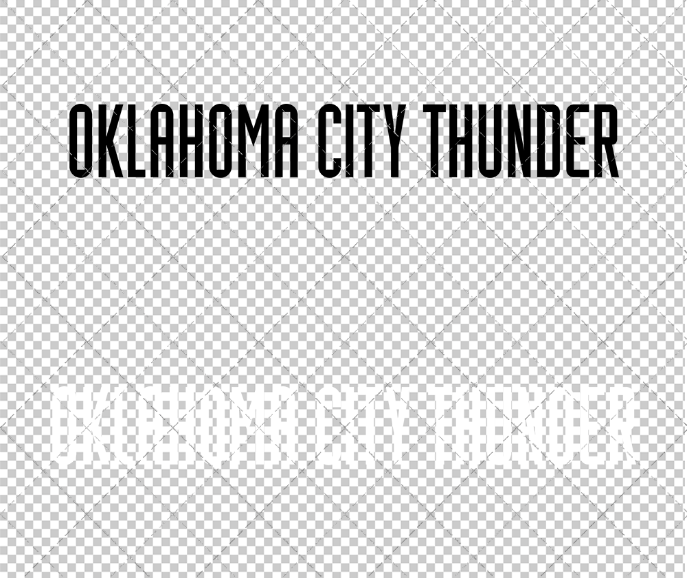 Oklahoma City Thunder Wordmark 2008 004, Svg, Dxf, Eps, Png - SvgShopArt