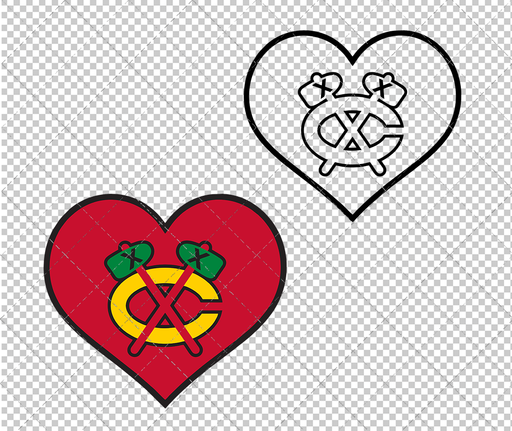 Chicago Blackhawks Concept 1999 003, Svg, Dxf, Eps, Png - SvgShopArt