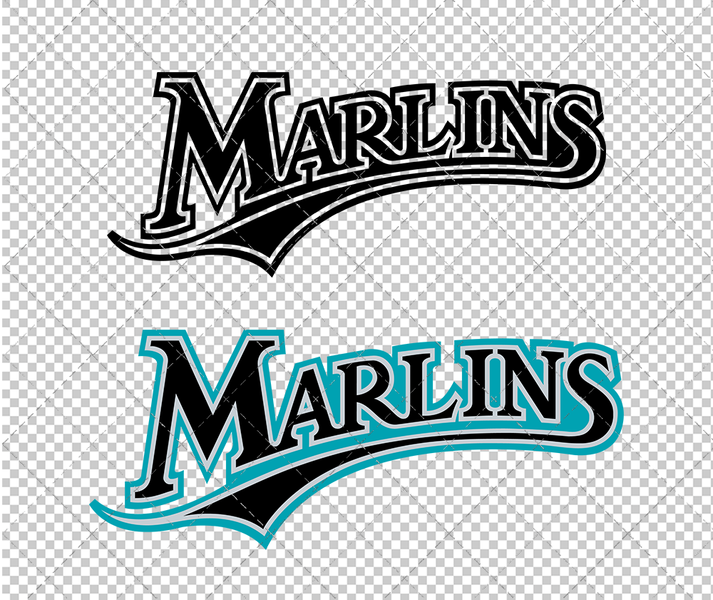Miami Marlins Wordmark 1993 002, Svg, Dxf, Eps, Png - SvgShopArt