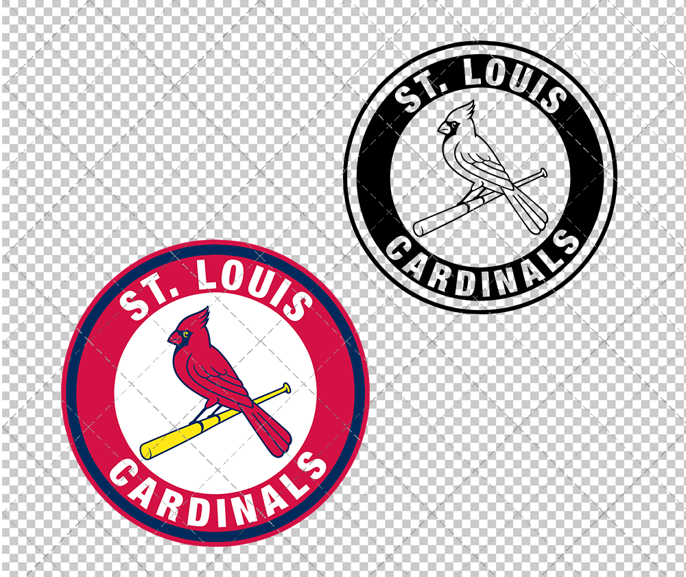 St. Louis Cardinals Circle 1998, Svg, Dxf, Eps, Png - SvgShopArt