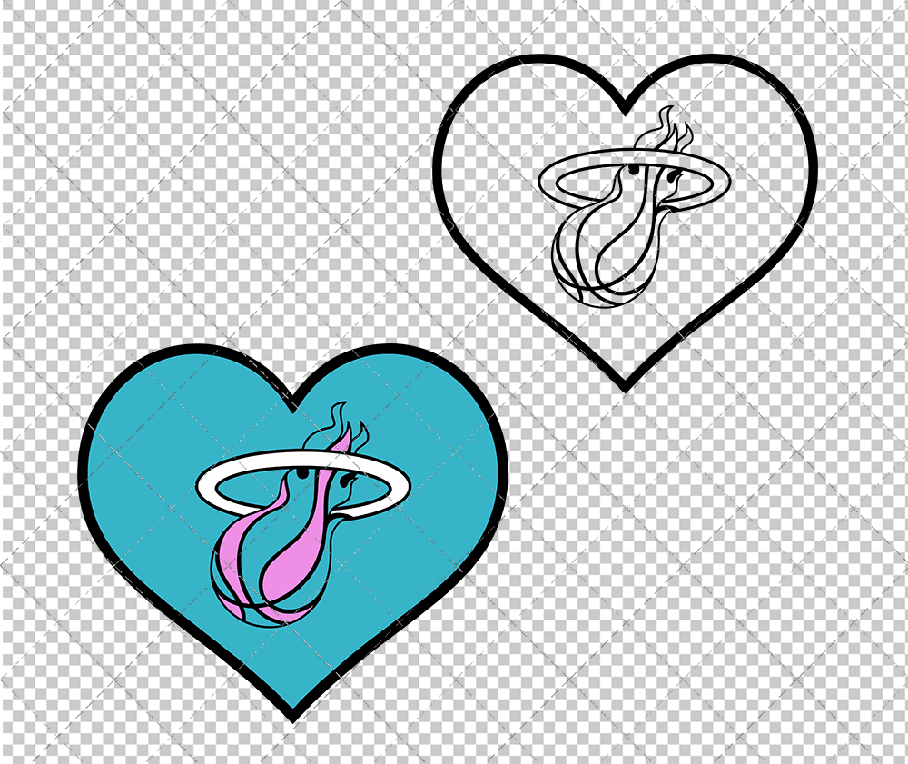 Miami Heat Vice Concept 2017 004, Svg, Dxf, Eps, Png - SvgShopArt