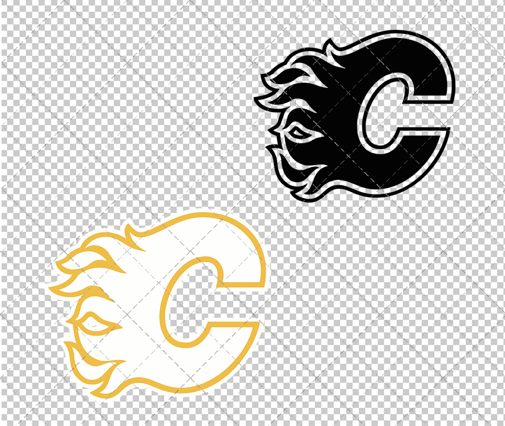 Calgary Flames Alternate 2018, Svg, Dxf, Eps, Png - SvgShopArt