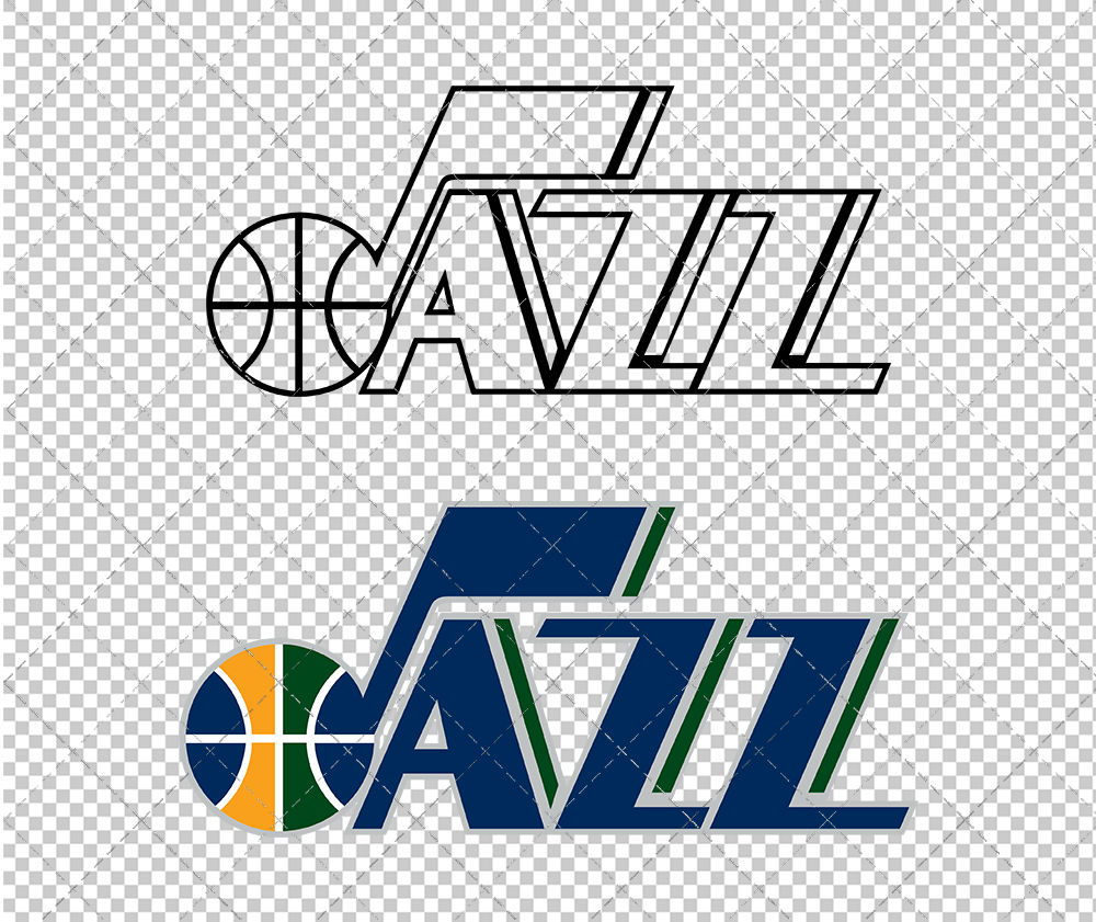 Utah Jazz Alternate 2010, Svg, Dxf, Eps, Png - SvgShopArt