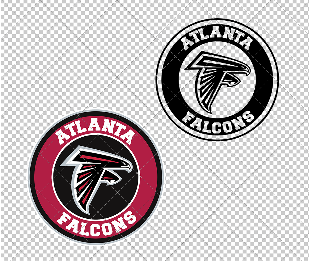Atlanta Falcons Circle 2003 002, Svg, Dxf, Eps, Png - SvgShopArt