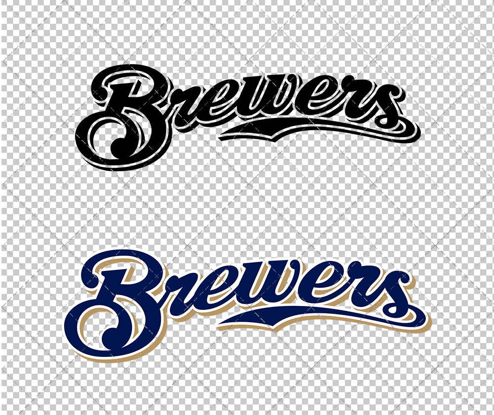 Milwaukee Brewers Wordmark 2000, Svg, Dxf, Eps, Png - SvgShopArt