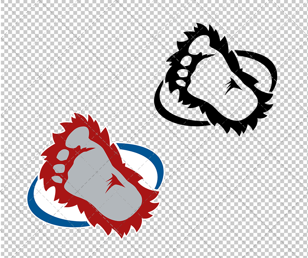 Colorado Avalanche Alternate 1995, Svg, Dxf, Eps, Png - SvgShopArt