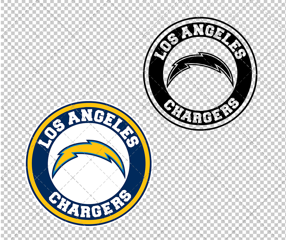 Los Angeles Chargers Circle 2017, Svg, Dxf, Eps, Png - SvgShopArt
