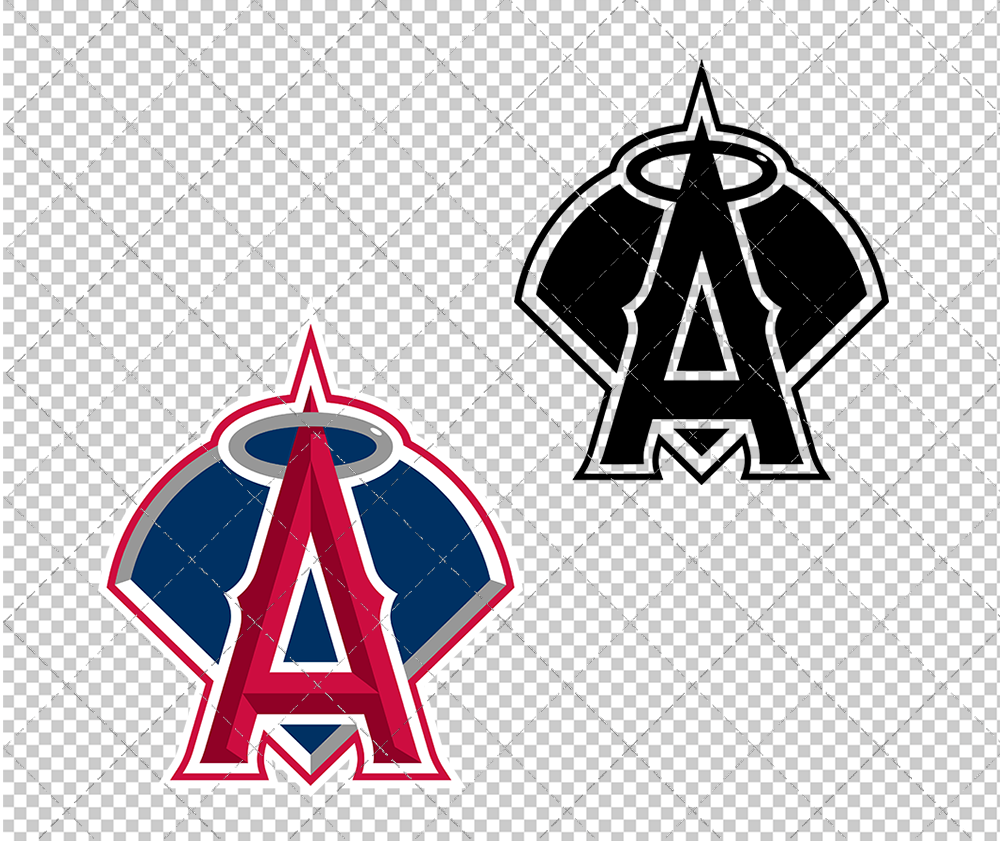 Los Angeles Angels Alternate 2002, Svg, Dxf, Eps, Png - SvgShopArt