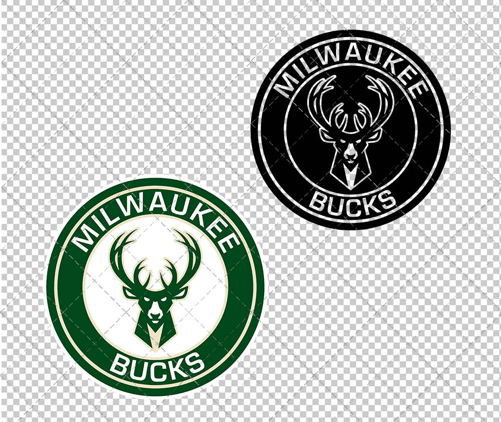 Milwaukee Bucks Circle 2015 002, Svg, Dxf, Eps, Png - SvgShopArt