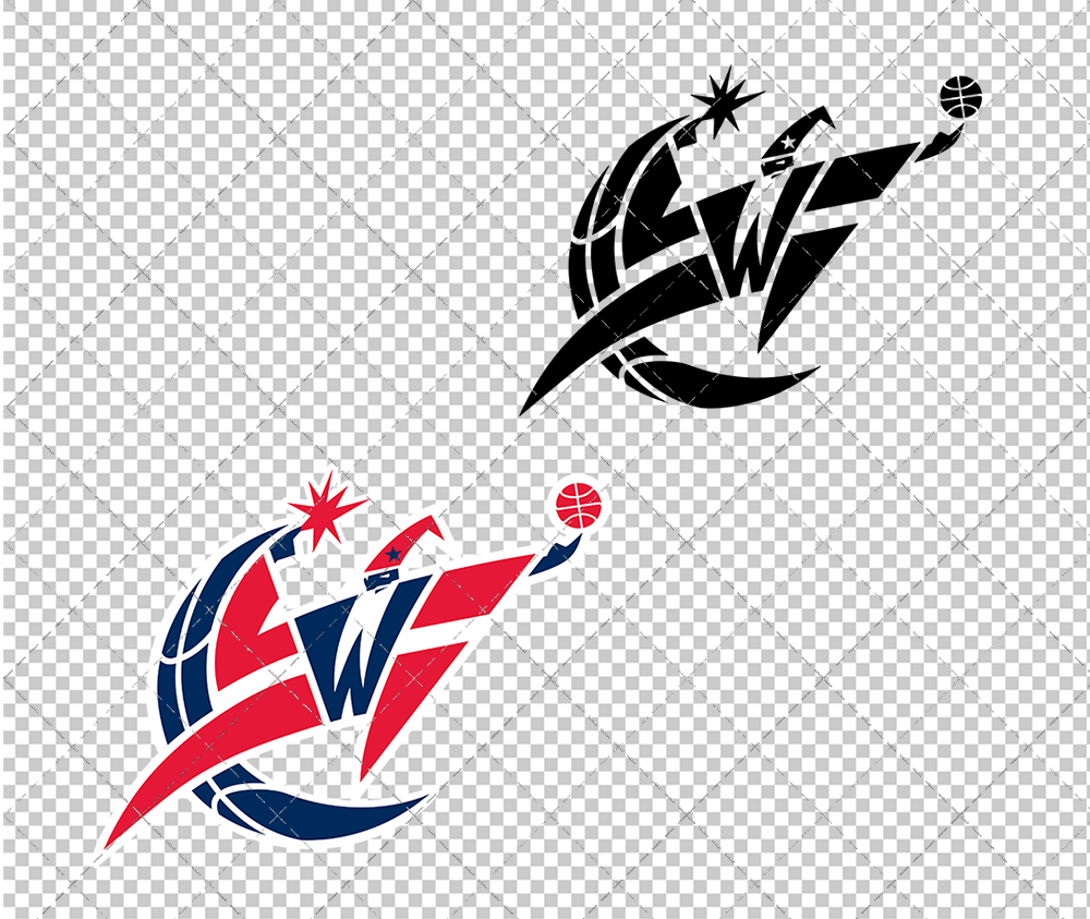 Washington Wizards Alternate 2011 005, Svg, Dxf, Eps, Png - SvgShopArt