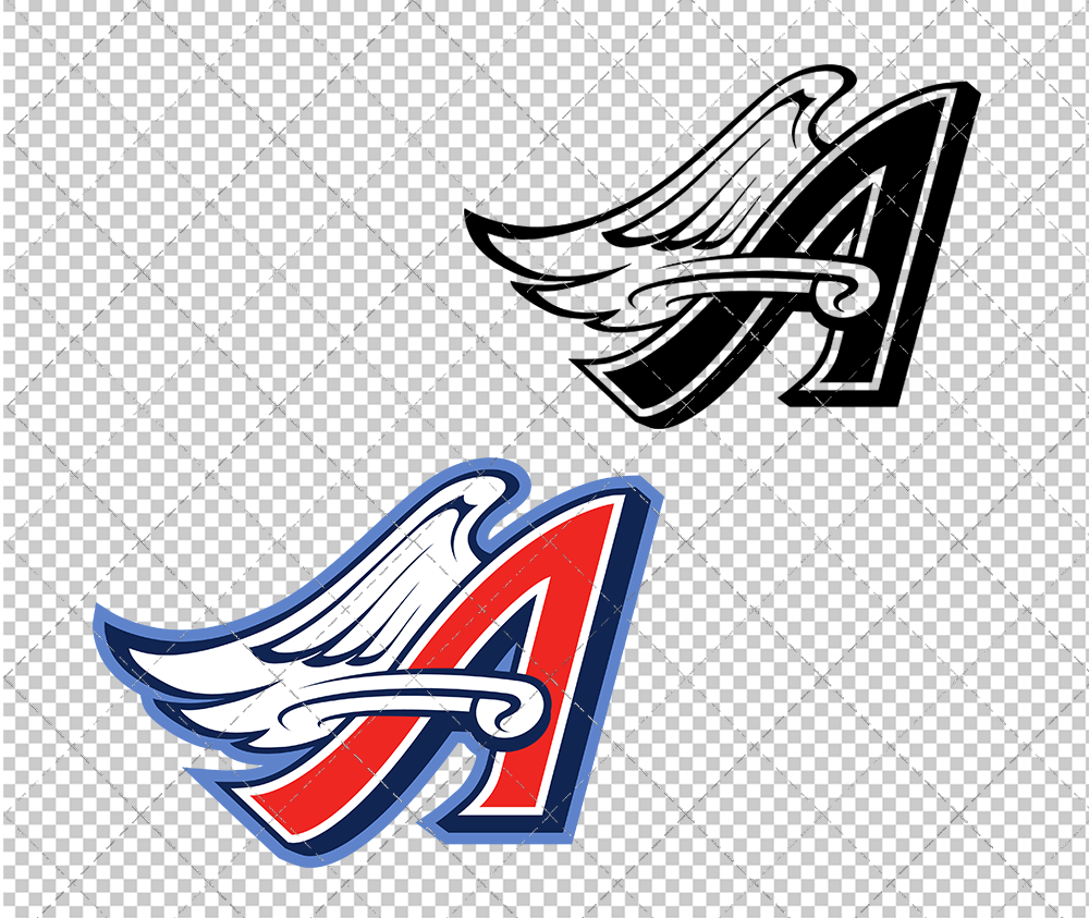 Los Angeles Angels Alternate 1997, Svg, Dxf, Eps, Png - SvgShopArt