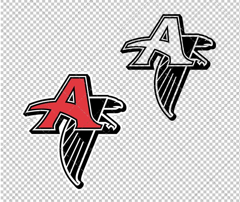 Atlanta Falcons Alternate 1990, Svg, Dxf, Eps, Png - SvgShopArt