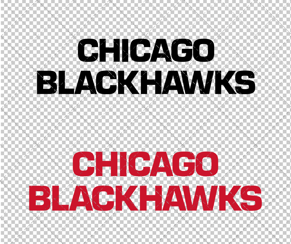 Chicago Blackhawks Wordmark 1985, Svg, Dxf, Eps, Png - SvgShopArt