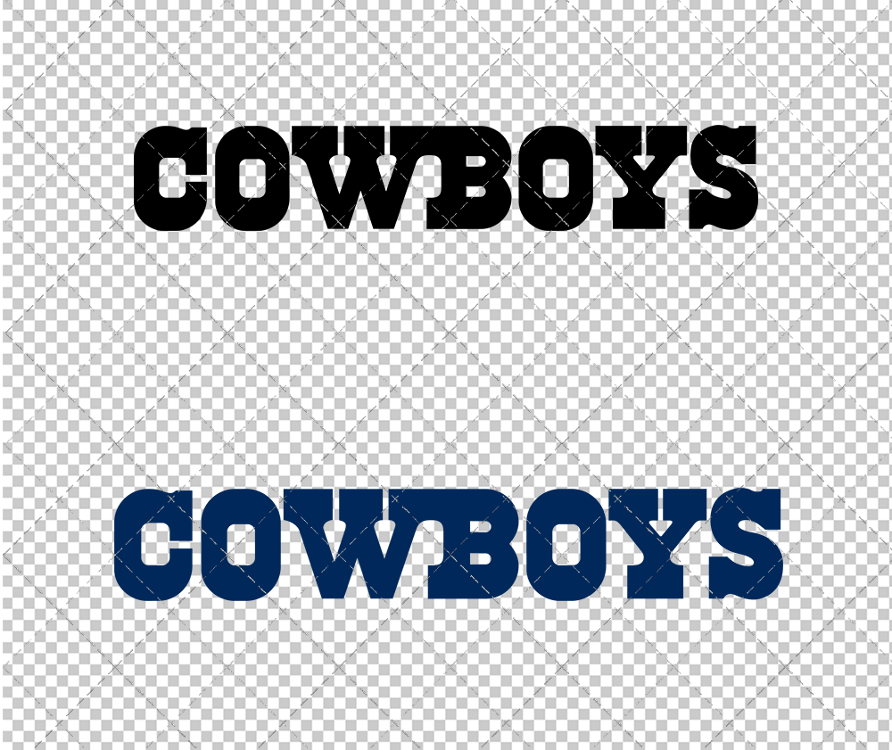 Dallas Cowboys Wordmark 1960, Svg, Dxf, Eps, Png - SvgShopArt