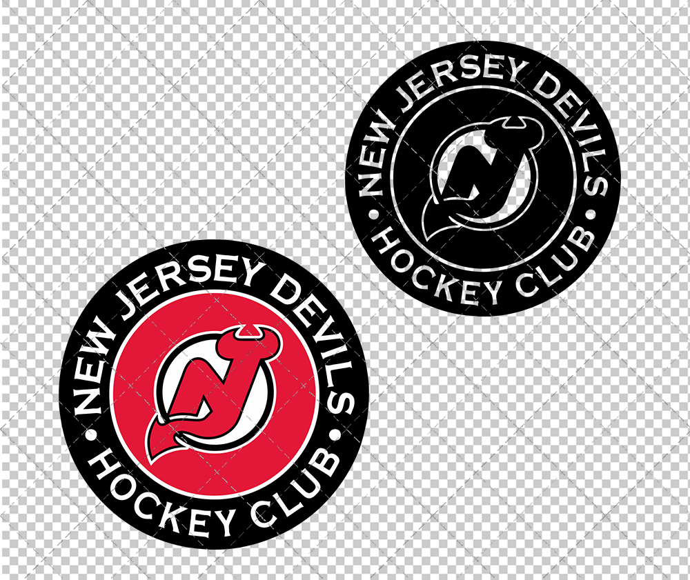 New Jersey Devils Circle 1999 004, Svg, Dxf, Eps, Png - SvgShopArt