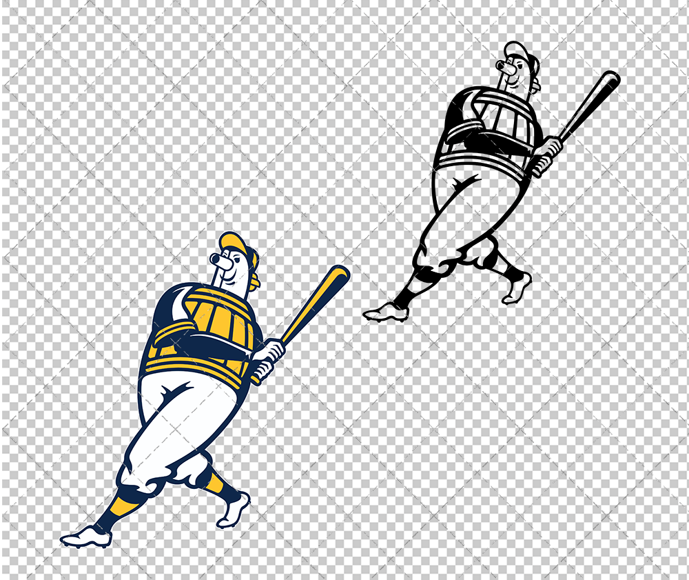 Milwaukee Brewers Alternate 2020 004, Svg, Dxf, Eps, Png - SvgShopArt