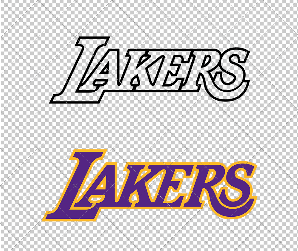 Los Angeles Lakers Jersey 2001, Svg, Dxf, Eps, Png - SvgShopArt