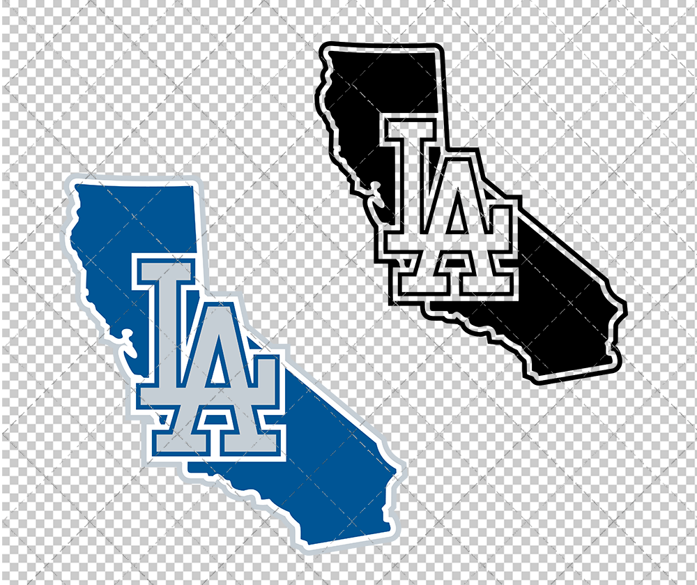 Los Angeles Dodgers Concept 2012 004, Svg, Dxf, Eps, Png - SvgShopArt