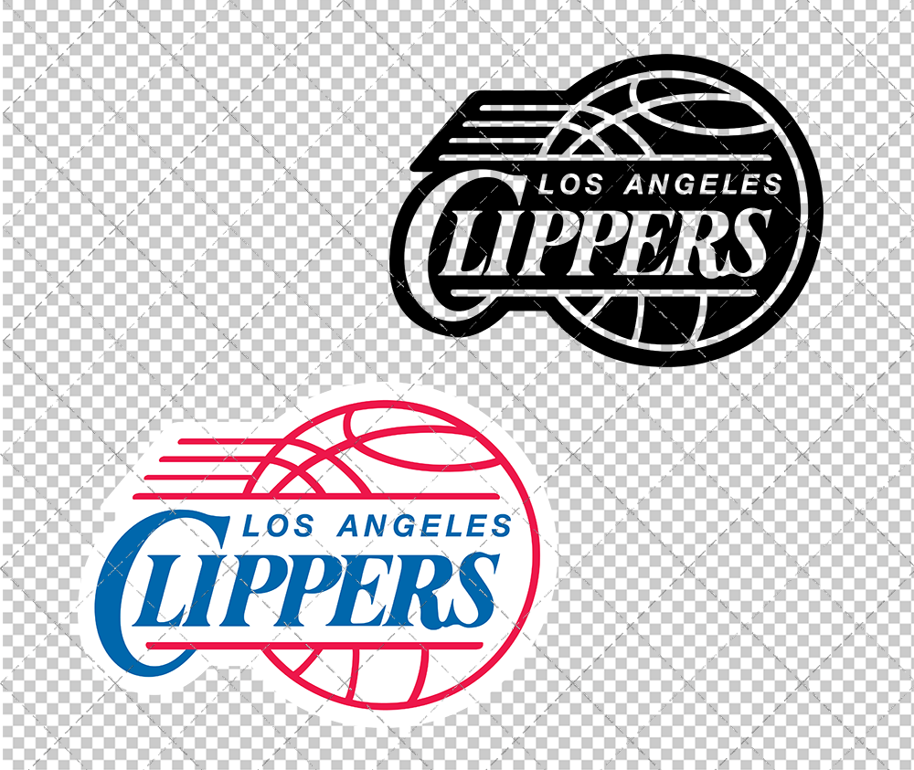 Los Angeles Clippers 1984, Svg, Dxf, Eps, Png - SvgShopArt