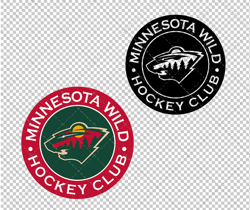 Minnesota Wild Circle 2013, Svg, Dxf, Eps, Png - SvgShopArt