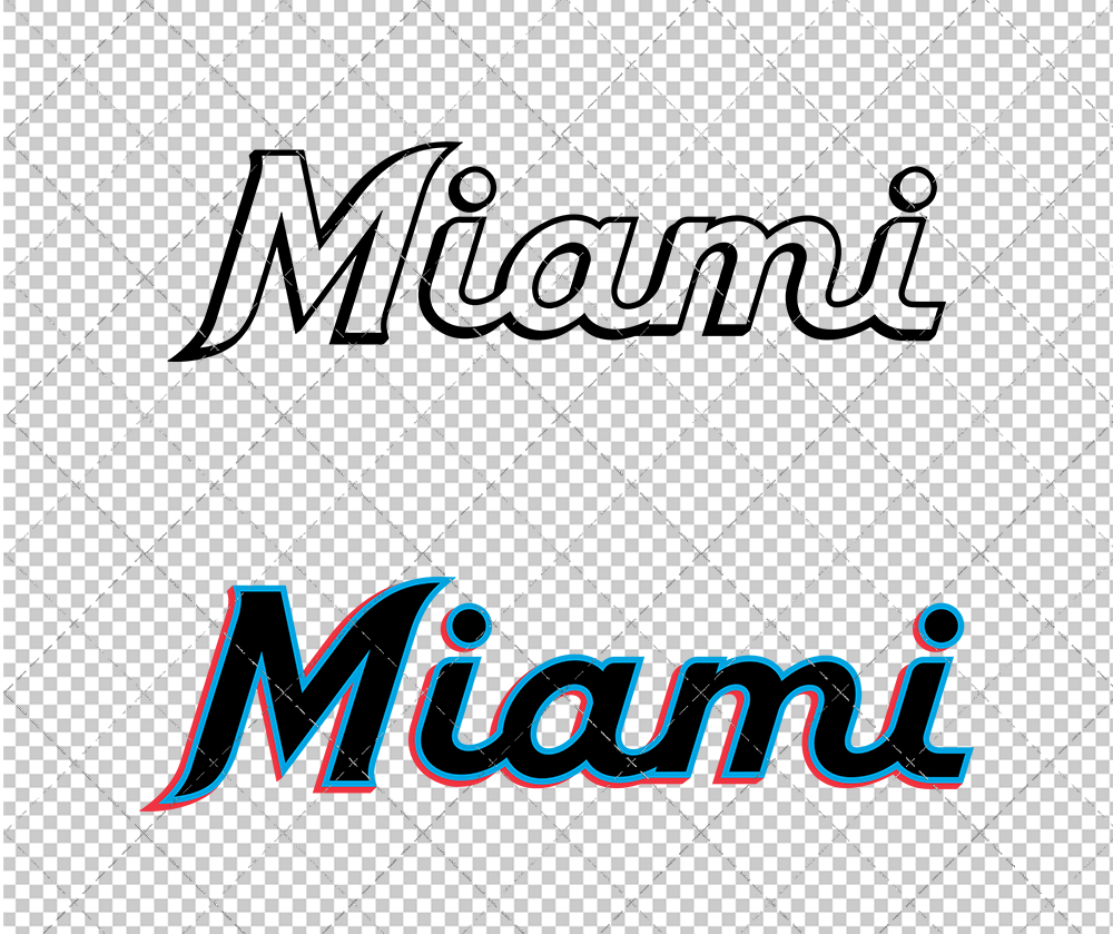 Miami Marlins Jersey 2019 002, Svg, Dxf, Eps, Png - SvgShopArt