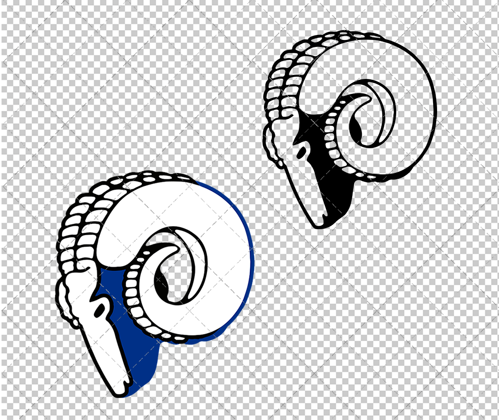 Los Angeles Rams 1946, Svg, Dxf, Eps, Png - SvgShopArt