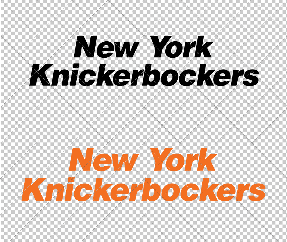 New York Knicks Wordmark 1976 005, Svg, Dxf, Eps, Png - SvgShopArt