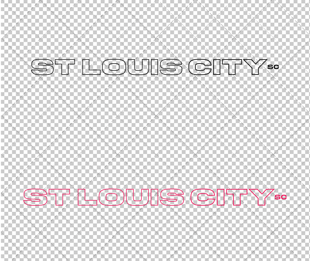 St. Louis City SC Wordmark 2023 002, Svg, Dxf, Eps, Png - SvgShopArt