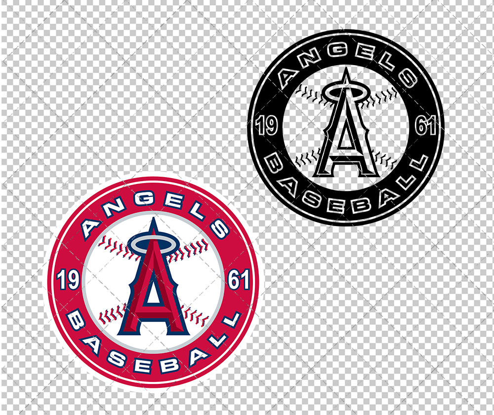 Los Angeles Angels Alternate 2009, Svg, Dxf, Eps, Png - SvgShopArt