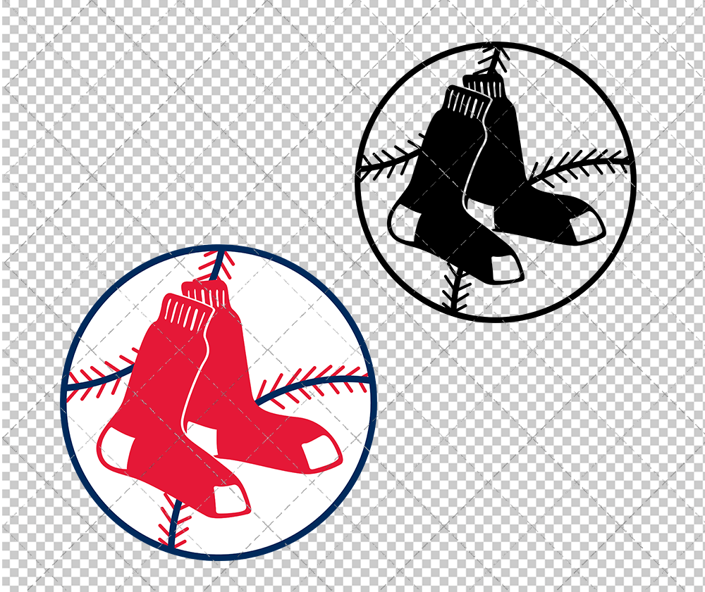 Boston Red Sox 1970, Svg, Dxf, Eps, Png - SvgShopArt