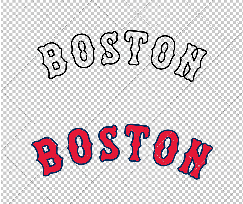 Boston Red Sox Jersey 1973, Svg, Dxf, Eps, Png - SvgShopArt